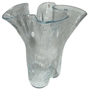 Muurla Finland Handblown Glass Handkerchief Vase